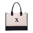 thumbnail image 1 of Canvas Beach Bag With Adjustable Crossbody Strap And Matching Makeup Bag For Women Birthday Gift, 1 of 1