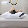 thumbnail image 1 of Neck Support Pillow | Cervical Pillow for Sleeping | Adjustable Height Contour Pillow | Breathable Memory Foam Pillow for Side and Back Sleepers | Home and Travel Use, 1 of 6