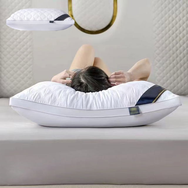 Neck Support Pillow | Cervical Pillow for Sleeping | Adjustable Height Contour Pillow | Breathable Memory Foam Pillow for Side and Back Sleepers | Home and Travel Use