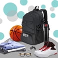 thumbnail image 4 of Fridja Home Essentials Basketball Backpack Travel Computer Air Cushion Backpack Student Backpack Can Be Stored In Shoe Compartment, 4 of 6