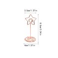 thumbnail image 4 of Support de Chiffres de Table 10 Pcs Forme Ronde en Métal Porte-Cartes Pratique Centres de Table Pince en Papier Décoration de Mariage Déco de Table Étoile Or rose, 4 of 7