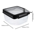 thumbnail image 2 of OULII Transporteur Rectangulaire en Plastique pour Terrariums de Reptiles 1 Pcs, 2 of 8