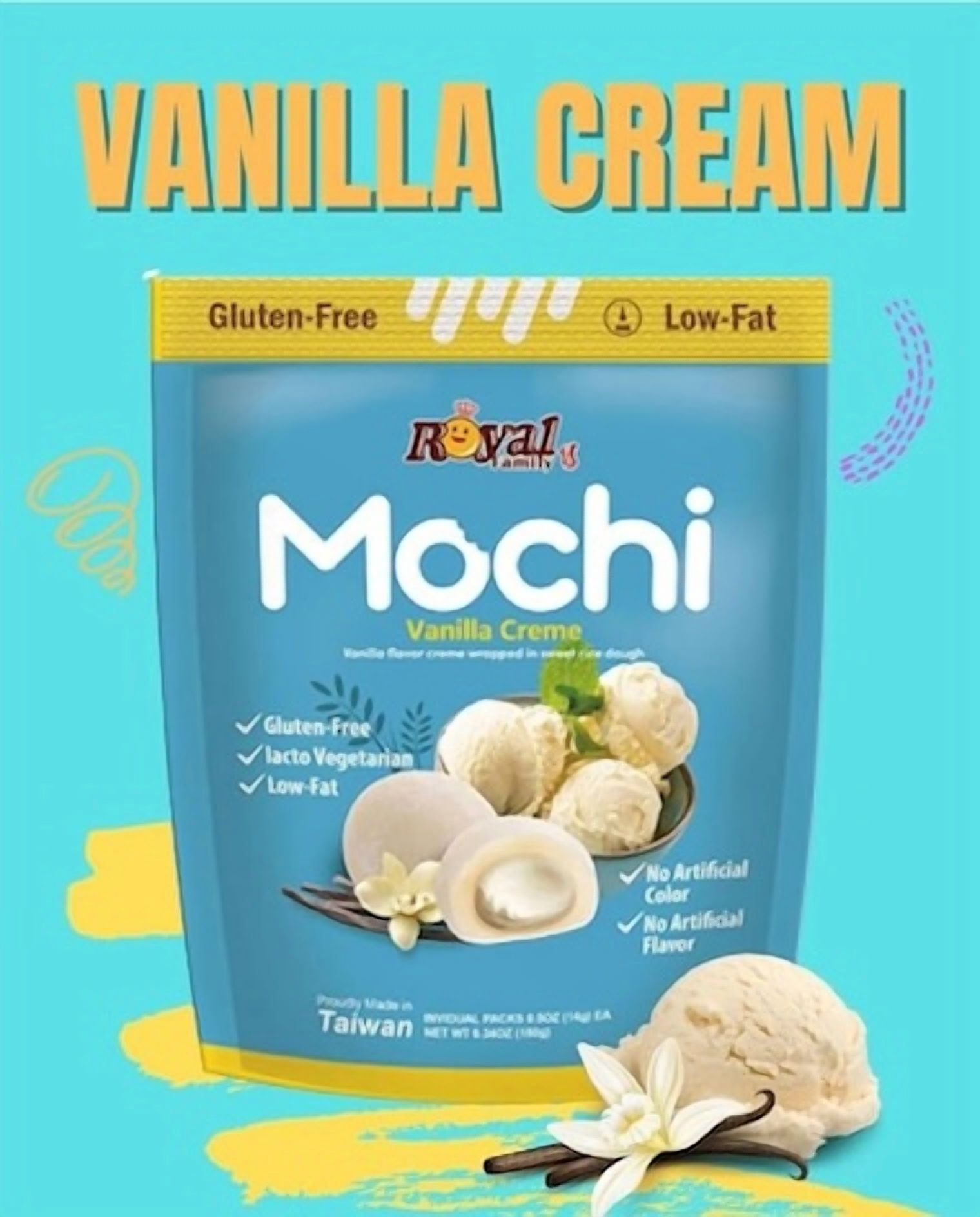 Royal Family Vanilla Creme Mochi (Taiwan) 120g - Walmart.ca