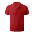 thumbnail image 1 of Pisexur Mens Ribbed Dress Shirts 2024 Short Sleeve Relaxed Fit Golf Shirt Tops Summer Solid Color Collar Button Down Blouses Casual Work Out Shirts for Mens Trendy, 1 of 3