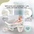 thumbnail image 4 of Dolu Nuve 3-Piece Foldable Baby Bath Set, Infant Tub, Bucket & Rinse Cup, Beige, 4 of 5