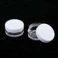 thumbnail image 2 of 50pcs Empty Round Makeup Jar empty makeup Pot Travel Cream Powder Cosmetic Container Case White, 2 of 8