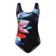 thumbnail image 3 of Ketyyh-chn99 One Piece Swimsuits pour Femmes Robe de Bain pour Femmes Contrôle du Ventre One Piece Jupe Maillot de Bain Robe de Natation Contrôle du Ventre Maillot de Bain Rouge,4TG, 3 of 4