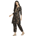 thumbnail image 1 of Biba Rangriti Ensemble Kurta Ethnique Indien (20870), Noir, Taille 42, 1 of 5