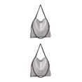 thumbnail image 1 of kurtrusly 1/2/3 Wide Application Convenient And Practical Chain Handbag For Women - Foldable Shoulder Bag Fashion PU Chain Shoulder Bag gray 2PCS, 1 of 6