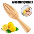 thumbnail image 1 of Wooden Manual Lemon Juicer Log Juice Squeezing Tool Kitchen Utensils, 1 of 8