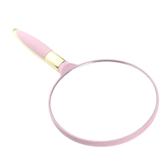 Tachiuwa Plastic Handheld Mirror for Travel Pink