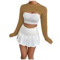 thumbnail image 2 of Qertyioot Chandails Tricotés pour Femmes, Mode pour Femmes Manches Longues de Noël Col Rond Ample Tendance Hauts Blouse Chandail, 2 of 4