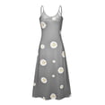 thumbnail image 5 of Robe d'Été pour Femmes Aguichant Mode pour Femmes Vacances Été Sans Manches Imprimée Col en V Aguichant Décontractée Longue Robe Maxi Robe d'Été pour Femmes Maxi Été Longue Robe pour Femmes, 5 of 5