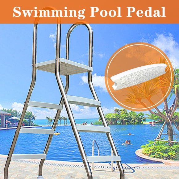 Suncoda Marches d'Escalier, Accessoire de Pédale de Remplacement pour Piscine, Échelles Antidérapantes en Plastique, Blanc