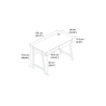 thumbnail image 5 of Mainstays 2 Drawers Computer Desk with USB Charger for Teen Adult, 39.4' Study Writing Table, Espresso Finish., 5 of 5