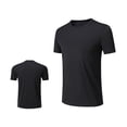 thumbnail image 1 of cfhntfmh T-Shirts Athlétiques pour Hommes Extensibles à Col Rond T-Shirt de Course et d'Entraînement Confortable Léger à Manches Courtes Hauts de Gym, 1 of 7