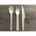 thumbnail image 3 of Fork Spoon Knife Combo set | Bio Mart Birch wood Cutlery Set|Natural|Eco-friendly|Heavy Duty,Re-usable Backyard Compostable|Disposable|Biodegradable|Theme Party, Wedding |Pack of 30, 75 or 300, 3 of 3