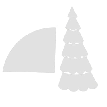 Pompotops Christmas Decorations Outdoor Indoor For Home,Christmas Tree Quilting Set,Hand Sewing Patchwork Ruler 7 Piece Kit,Quilting Rulers,and Templates,DIY Cut On Fold Christmas Tree Template For S