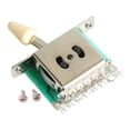 thumbnail image 1 of MERIGLARE Guitar Pickup Lever Switch Attachment with Knob Quiet Pickup Selector Switch Yellow 5 Way, 1 of 5