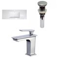 thumbnail image 1 of American Imaginations 39.75-in. W 1 Hole Ceramic Top Set In White Color - Overflow Drain Incl. AI-32923, 1 of 8
