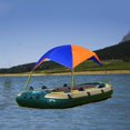 thumbnail image 2 of 2 Person Inflatable Boat Kayak Canopy Awning Sun Shade Shelter Waterproof Tent, 2 of 9