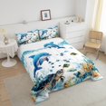 thumbnail image 4 of Erosebridal Blue Dolphin Bedding Full Comforter Set, Sea Turtle Down Comforter, Ocean Print Decor, Reversible 3 Pieces, 4 of 7