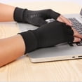 thumbnail image 3 of Copper Arthritis Compression Gloves Women Men Rheumatoid Arthritis Pain Relief Swelling Fingerless Compression Gloves, 3 of 5