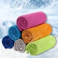 thumbnail image 1 of MesaSe Cooling Towel Quick Dry High Density Strong Evaporation Sweat Absorption Polyester Sports Cold Feeling Towel Fitness Use Green S, 1 of 13