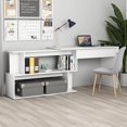 thumbnail image 1 of vidaXL Corner Desk White 200x50x76 cm Engineered Wood, 1 of 4