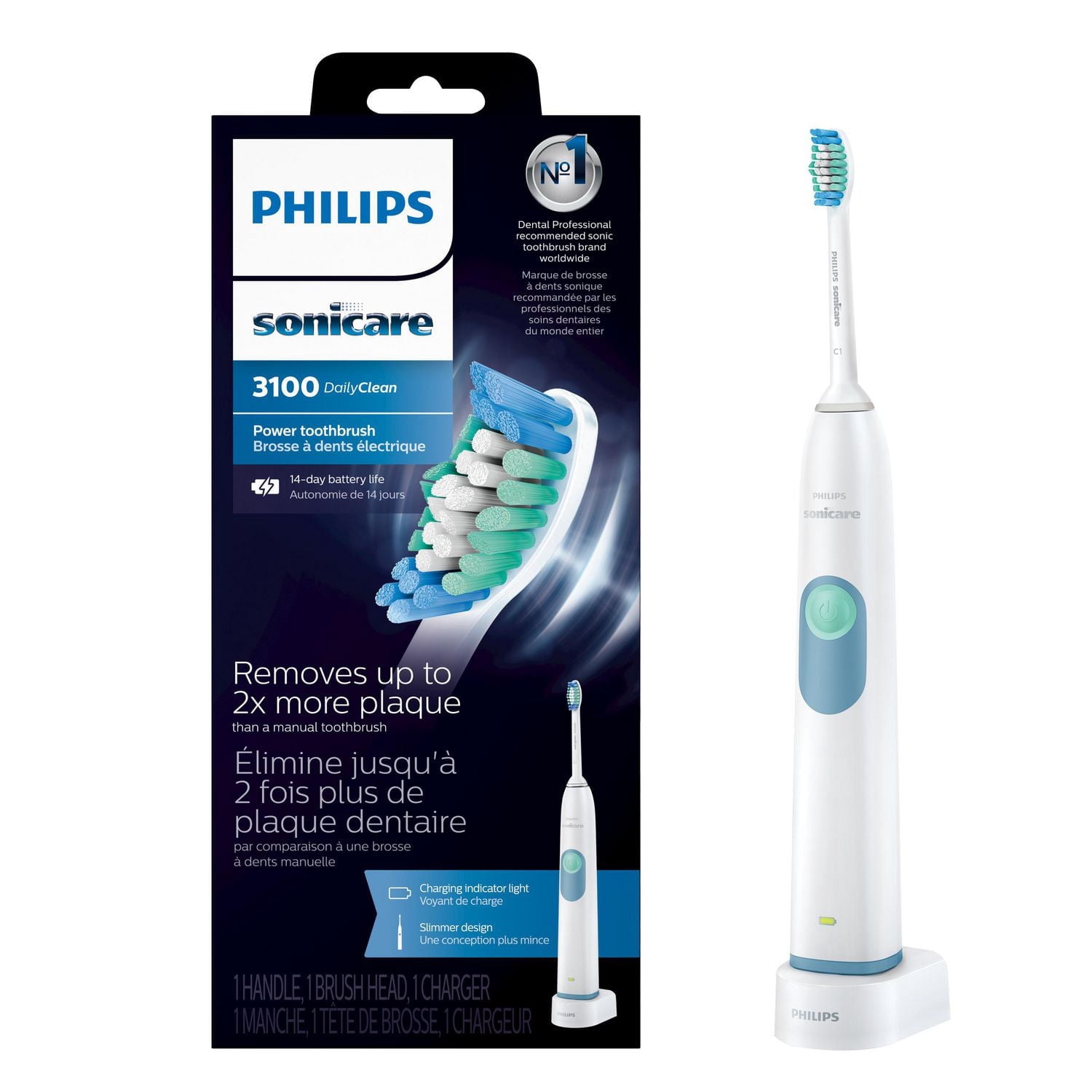 Philips Sonicare DailyClean 3100 Brosse à Dents Électrique Sonique HX6211