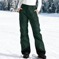 thumbnail image 2 of FAVIPT Pantalon de Ski de Sport Léger pour Femme, Pantalon Chaud à Empiècements avec Poches, Imperméable, pour Planche à Neige et Randonnée, Vert Armée, m, 2 of 8