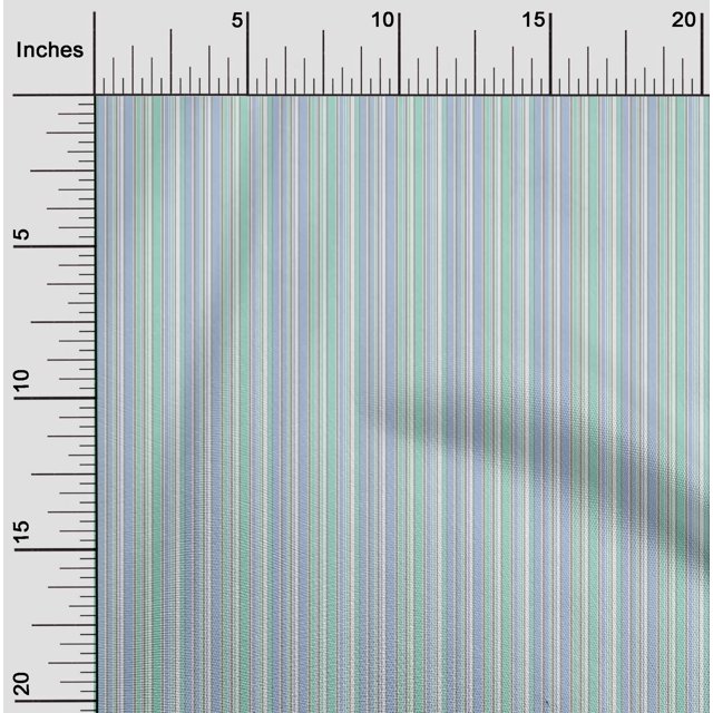 oneOone Polyester Lycra Fabric Multicolor Stripe Print Sewing Fabric BTY 56 Inch Wide
