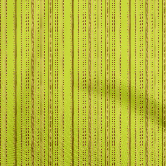 oneOone Velvet Lime Green Fabric Tribal Sewing Craft Projects Fabric Prints By Yard 58 Inch Wide