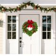 thumbnail image 3 of Large Decorative Winter Holiday Wreath For Front Door Entryway Indoor Outdoor Window Wall Fireplace, 3 of 4