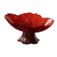 thumbnail image 4 of Elodie Pedestal Fruit Bowl Decorative Serving Tray for Kitchen Counter Home Wedding red, 4 of 8