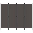 thumbnail image 1 of vidaXL 4-Panel Room Divider Anthracite 200x180 cm, 1 of 5