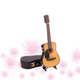 thumbnail image 5 of KAKOWELY Guitar Model 1PC Mini Guitar Decoration Musical Instrument Model Lifelike Guitar Prop Household Decoration Teaching Aid 10cm3.94"X1.57"X0.39", 5 of 5