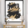 thumbnail image 2 of Designart Gold and Black drift I Framed Wall Art, 2 of 3