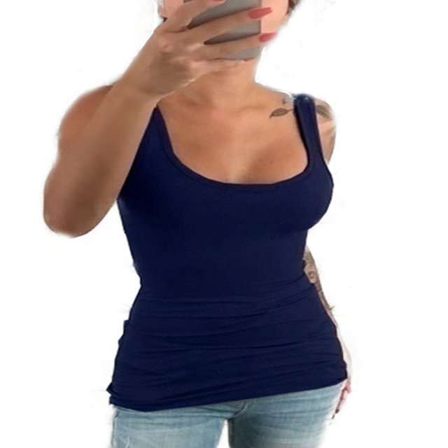 Chemises Sans Manches de Sport d'Été Grande Taille pour Femmes