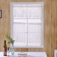 thumbnail image 1 of Kitchen Curtains Coffee Curtains Curtains Valances Kitchen Curtains Polyester Breathable Door Window Coffee Curtain Valances With EmbroideryWhite 137x61cm, 1 of 1