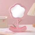 thumbnail image 1 of Miroir de Maquillage Tournesol avec Plateau de Rangement, Organisateur de Coiffeuse Rotatif pour Bureau, Miroir de Beauté Cosmétique Portable, 1 of 6