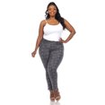 thumbnail image 4 of White Mark Women's Faux Suede Snake Print Pants, 4 of 6