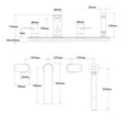 thumbnail image 4 of The akuaplus® Roman Bathtub Faucet ELENA with Hand Shower in solid brass - 4 Pieces., 4 of 8