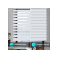 thumbnail image 3 of WYMO Zebra Blinds 64 x 64 INCH - Sheer Horizontal Blinds and Shades for Daytime and Nighttime - Light Filtering Roller Shades for Windows - White - Manual Control Stick, 3 of 8