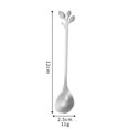 thumbnail image 2 of BUYISI 12 Pcs Stainless Steel Tree Leaf Spoon Coffee Spoon Fruit Spoon Tea Spoon Set Silver, 2 of 6