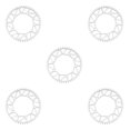 thumbnail image 2 of Ruiboury Lightweight And Easy To Install - Smooth Operation Chain Ring For Bicycles Bicycles Crank Bike Chain 50T silver 5Set, 2 of 6