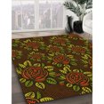 thumbnail image 3 of Ahgly Tapis Rectangulaire Lavable en Machine Intérieur Transitionnel Jaune Foncé Vert, 7 Pieds x 9 Pieds, 3 of 7
