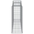 thumbnail image 3 of vidaXL Arched Gabion Baskets 3 pcs 300x50x120/140 cm Galvanised Iron, 3 of 4