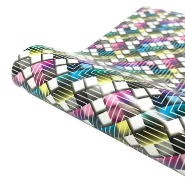 EGNMCR Snow Lattice Heat Transfer Vinyl Iron On DIY Color Line Clothing Iron Film Paper Heat transfer sticker