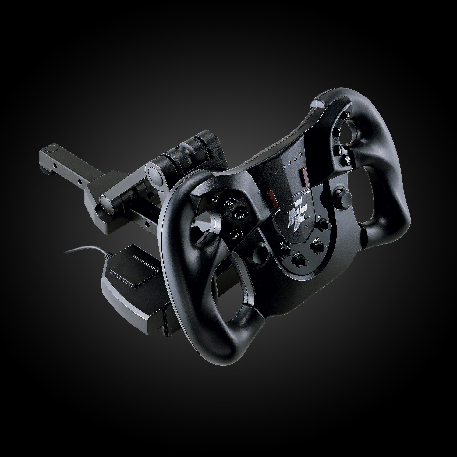 Volant de course Flashfire Monza avec levier vitesses en H et pédales pour PC, PS3, PS4, XBOX 360, ONE, Series X/S Nintendo Switch, Noir.
